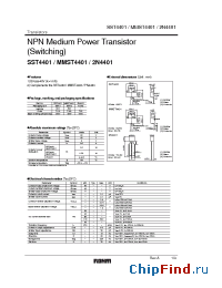 Datasheet MMST4401 manufacturer Rohm